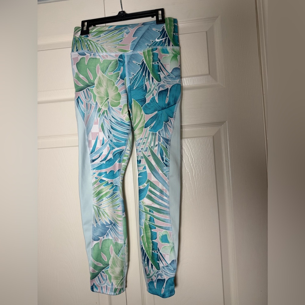 Nike One Spirit Teal Printed Cropped‎ Leggings
